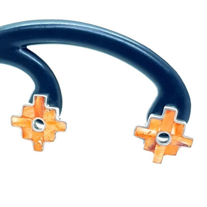 Inca Cross Earrings 950 Silver