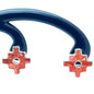 Inca Cross Earrings 950 Silver