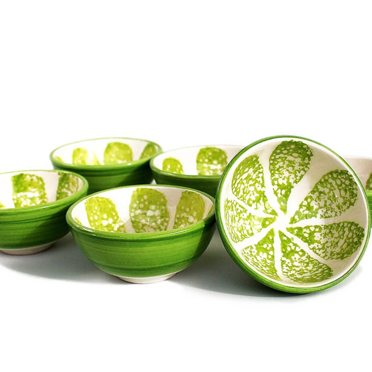 6x Handmade Ceramic Bowls Set