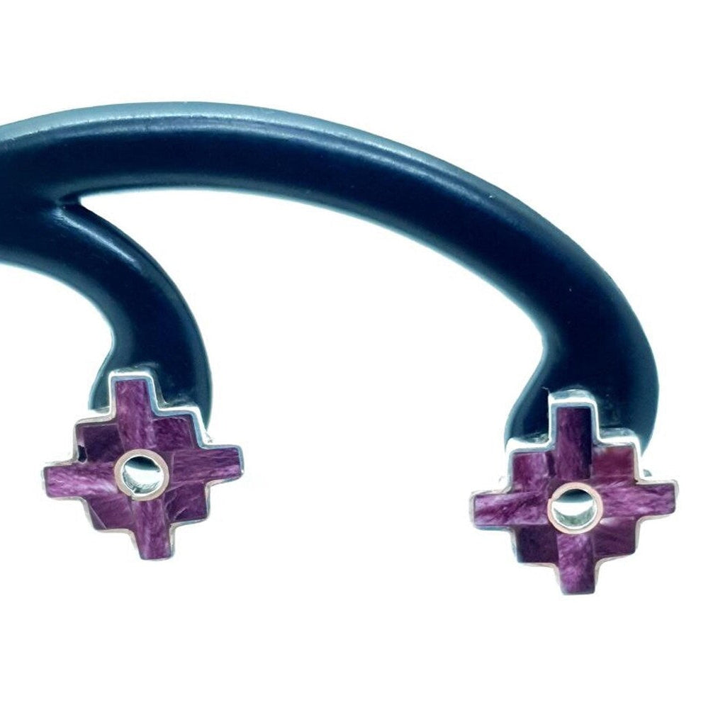 Inca Cross Earrings 950 Silver